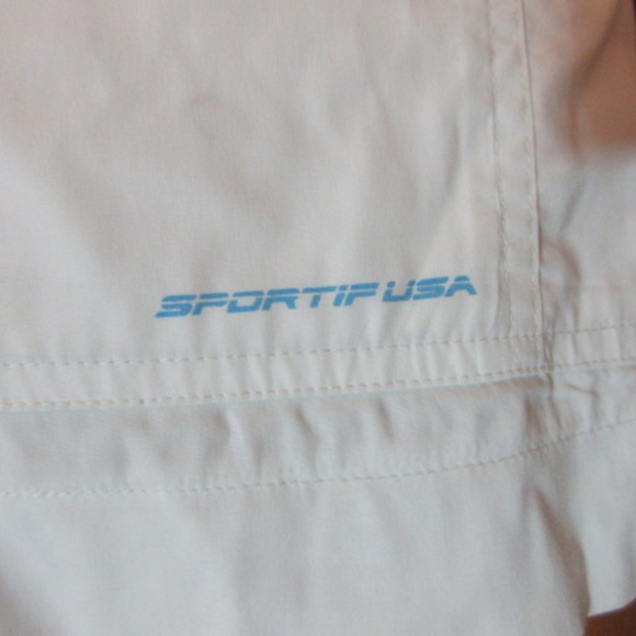 SPORTIF USA WHITE Polyester Cotton Shorts Size 18 - Picture 2 of 4
